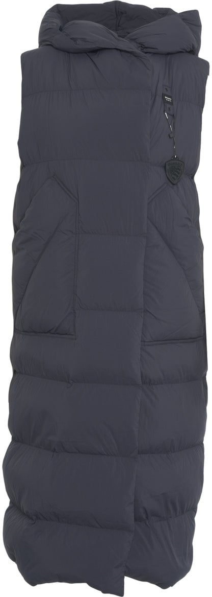 Blauer Quilted vest Blauw