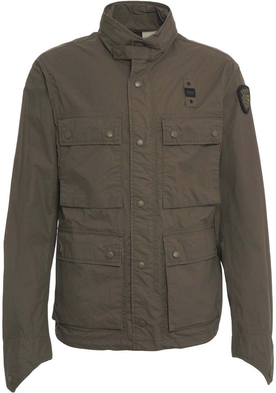 Blauer Waxed jacket 'Leman' Groen