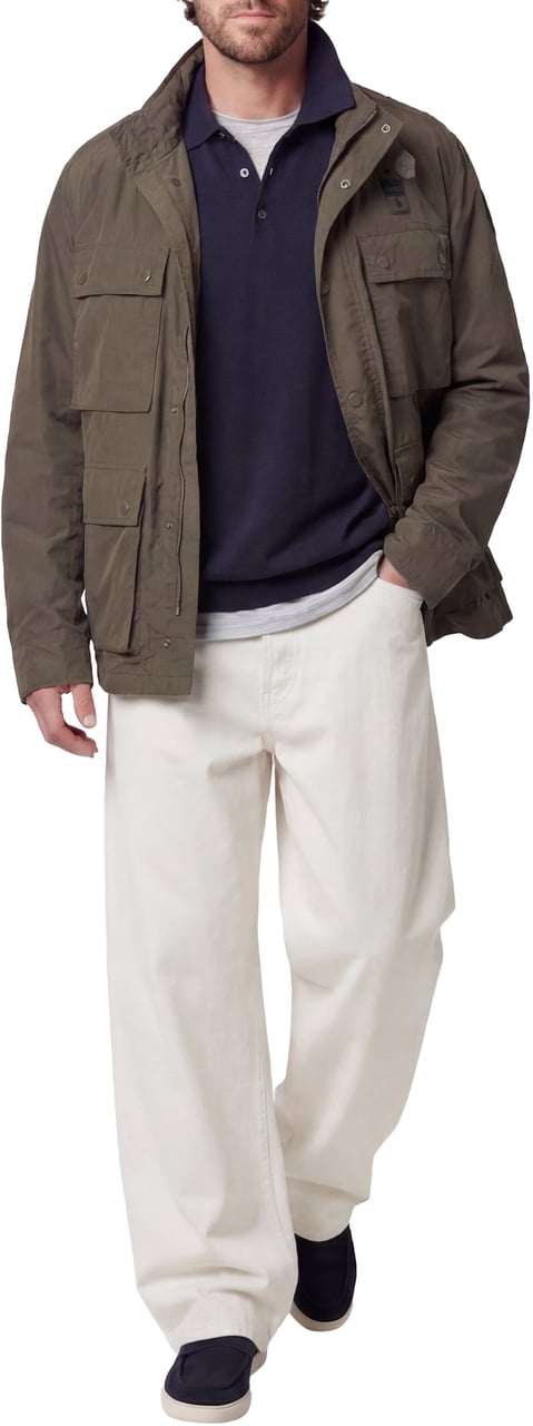 Blauer Waxed jacket 'Leman' Groen