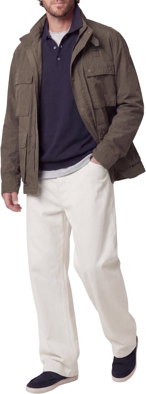 Blauer Waxed jacket 'Leman' Groen