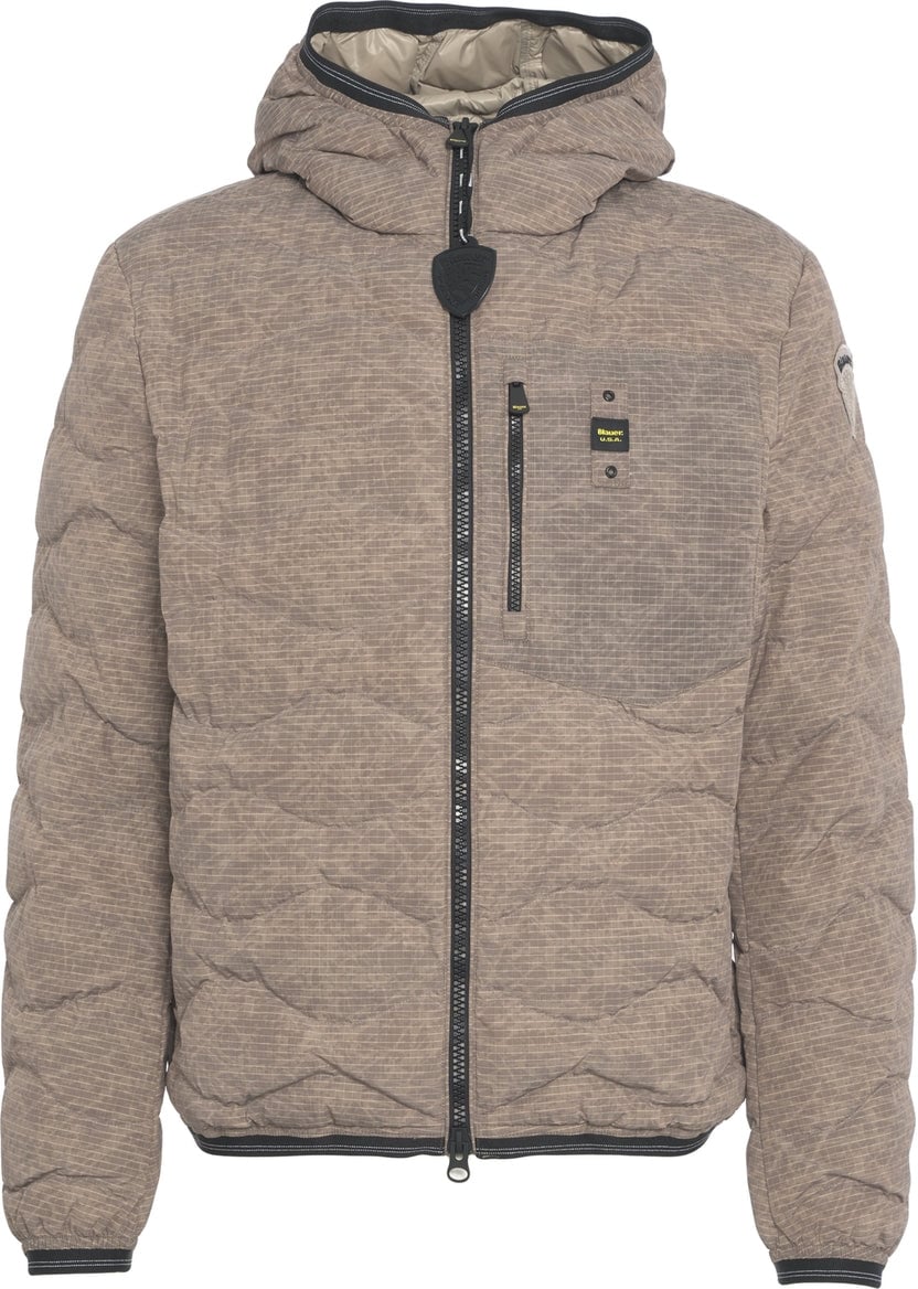 Blauer Quilted jacket 'Wax' Grijs