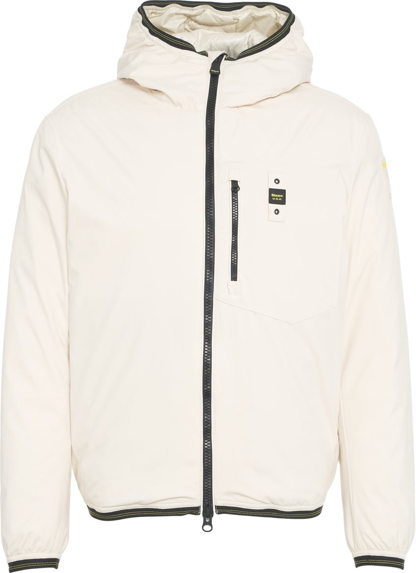 Blauer Padded hooded jacket Wit