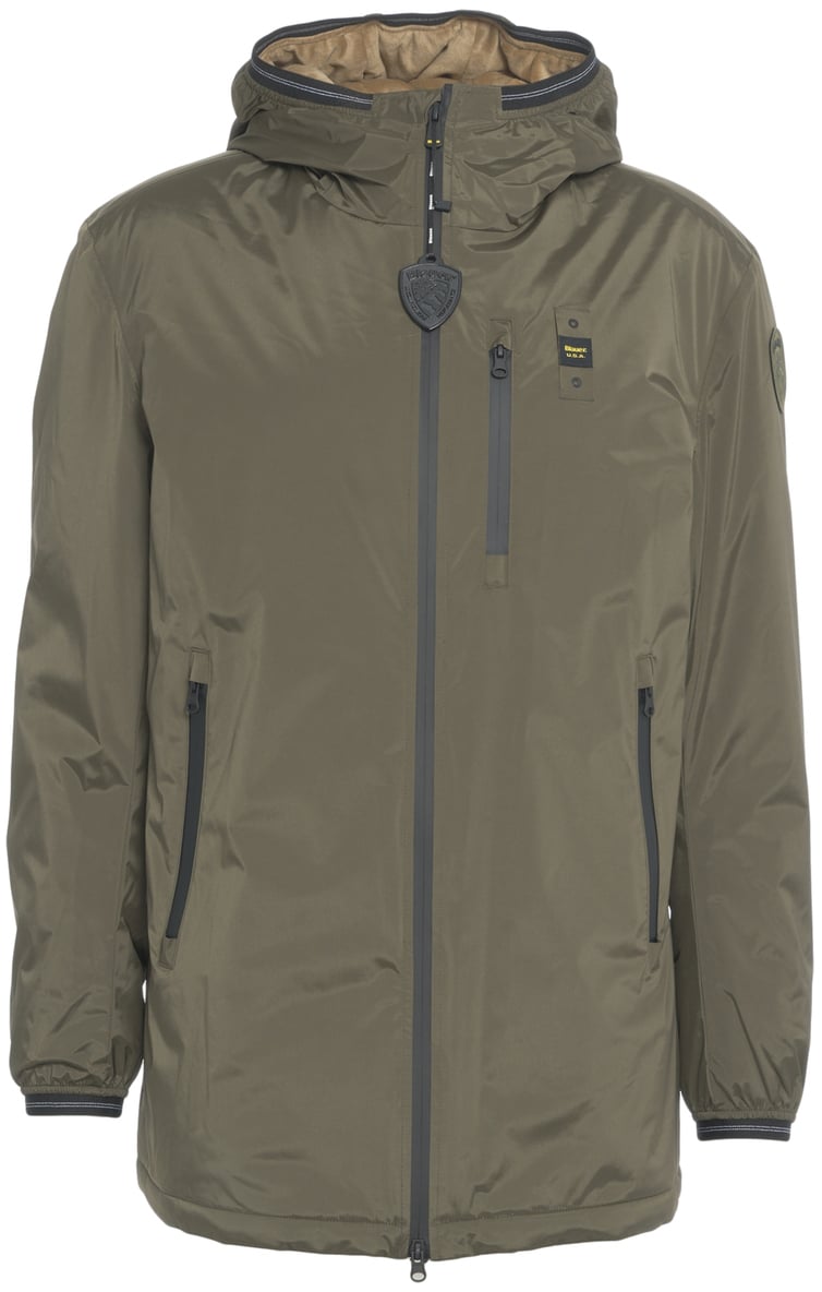 Blauer Giacca con cappuccio Groen