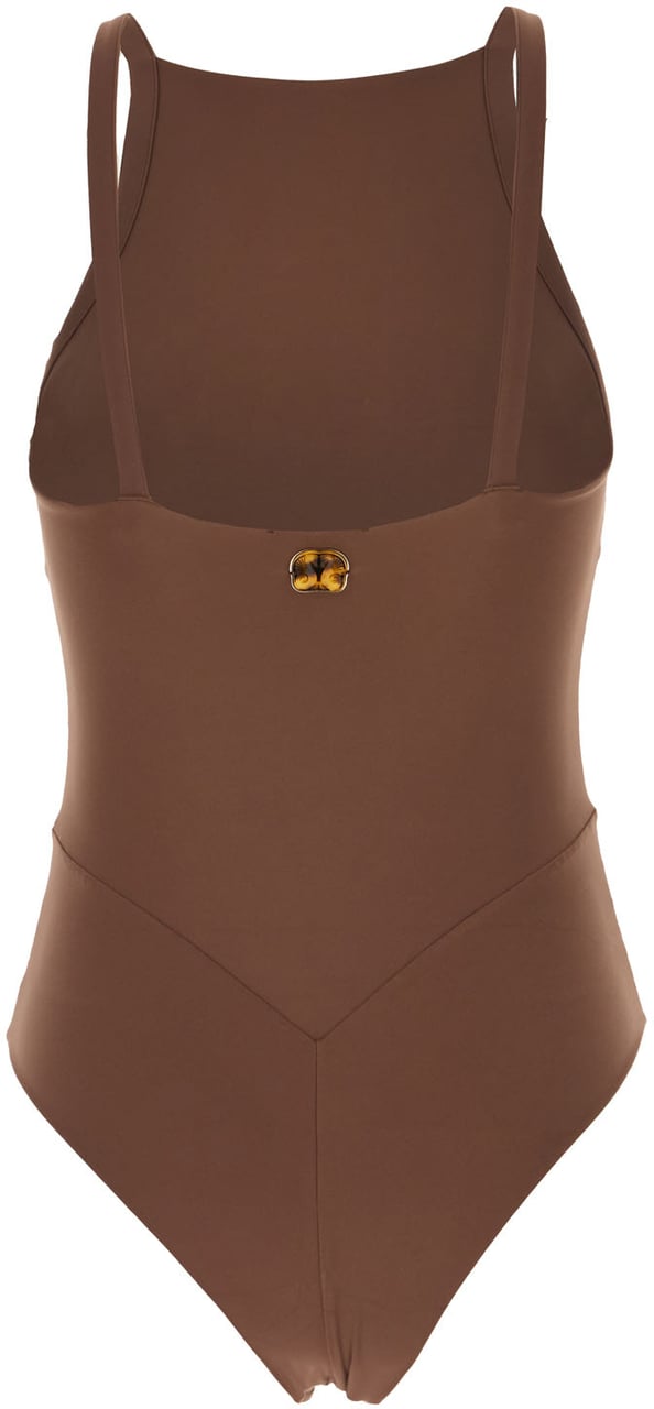 Blazé Milano Brown stretch nylon swimsuit Bruin