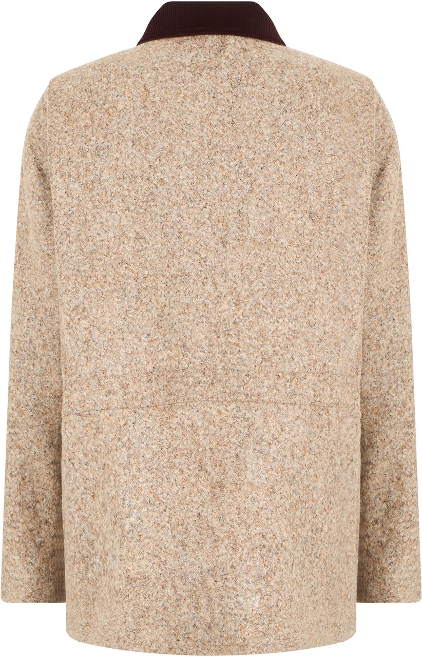 Blazé Milano Jacket in alpaca and wool blend Beige