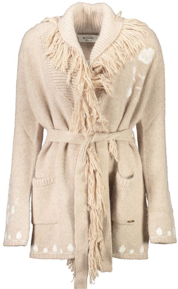 Blugirl Blugirl Beige Polyamide Women Cardigan Beige