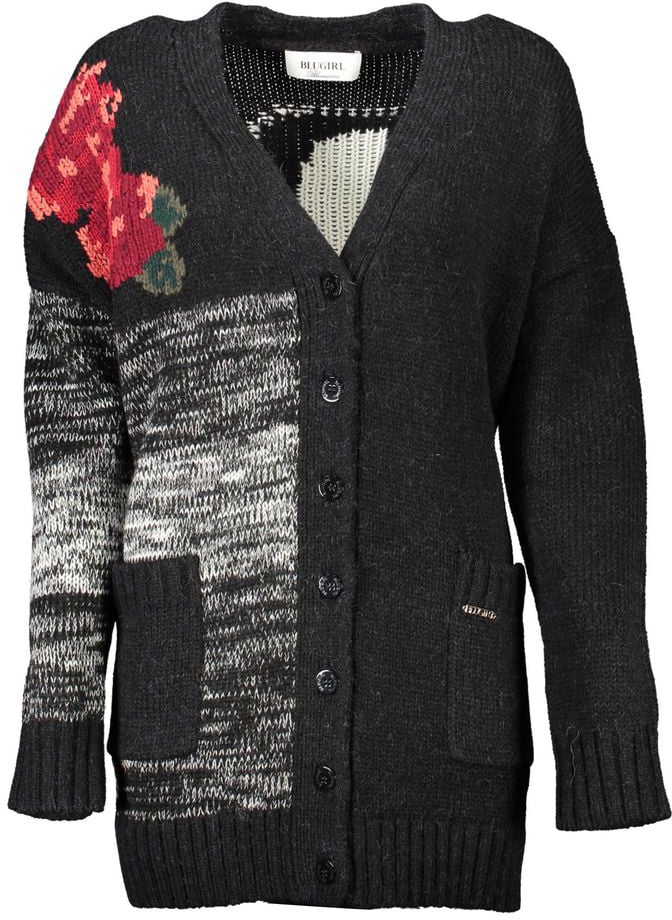 Blugirl Blugirl Nero Acrylic Women Cardigan Zwart