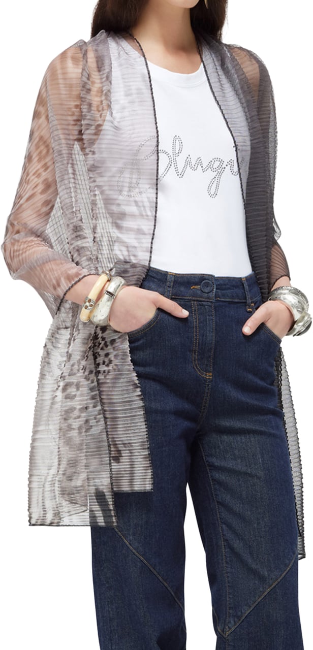 Blugirl Scarfs Laceland Lichtgrijs