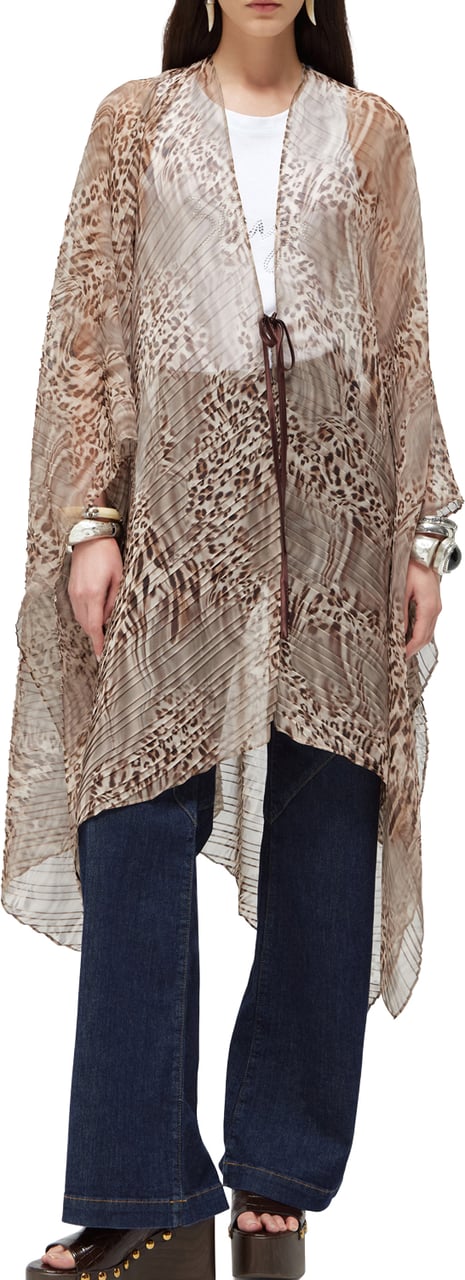 Blugirl Jackets Melted Leopard Beige