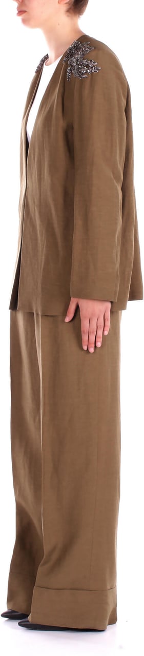 Blugirl Trousers Military Groen