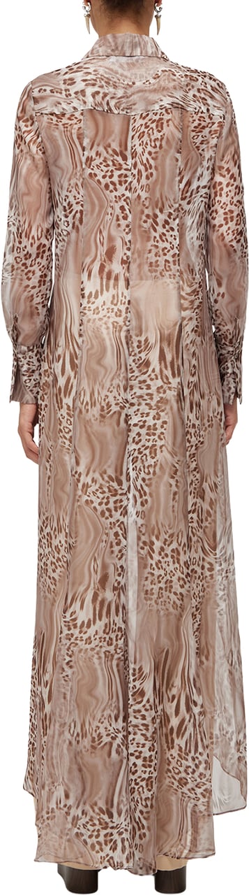 Blugirl Shirts Melted Leopard Beige
