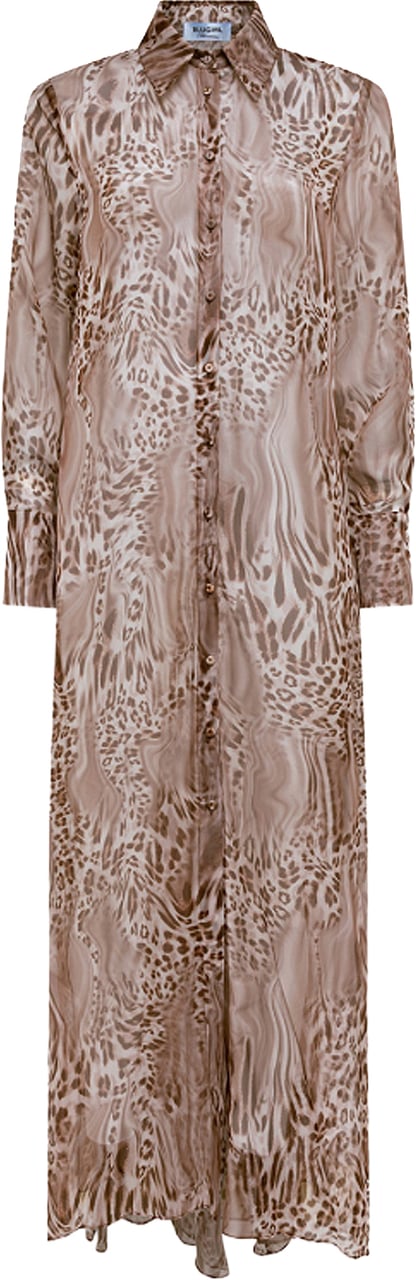 Blugirl Shirts Melted Leopard Beige