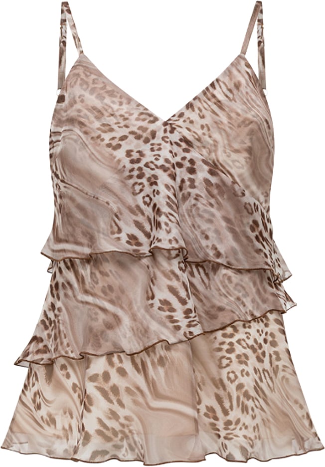 Blugirl Top Melted Leopard Taupe