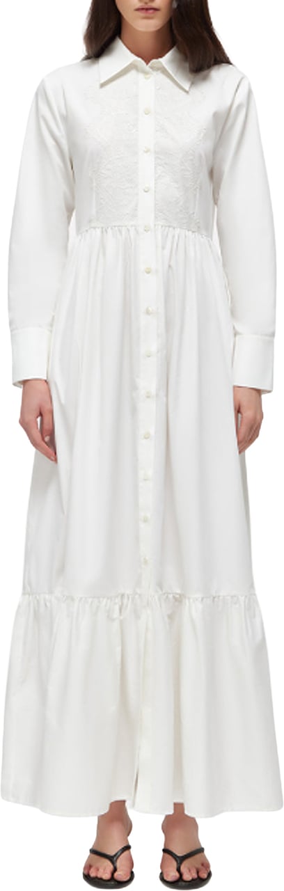 Blugirl Dresses Bianco Ottico Wit