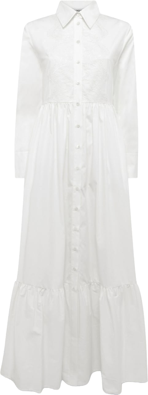 Blugirl Dresses Bianco Ottico Wit