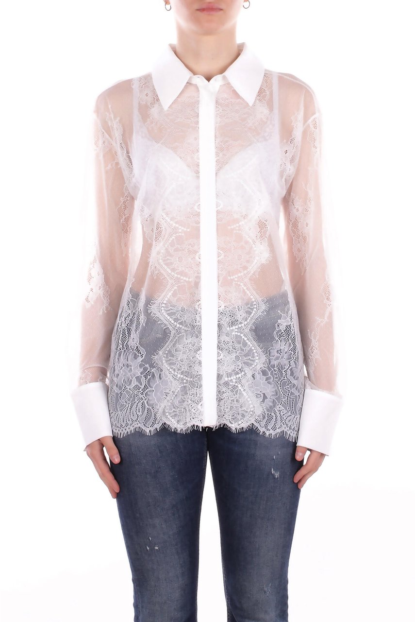 Blugirl Shirts Bianco Wit