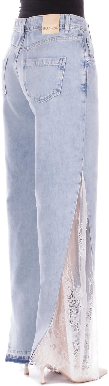 Blugirl Trousers Blu Chiaro Lichtblauw