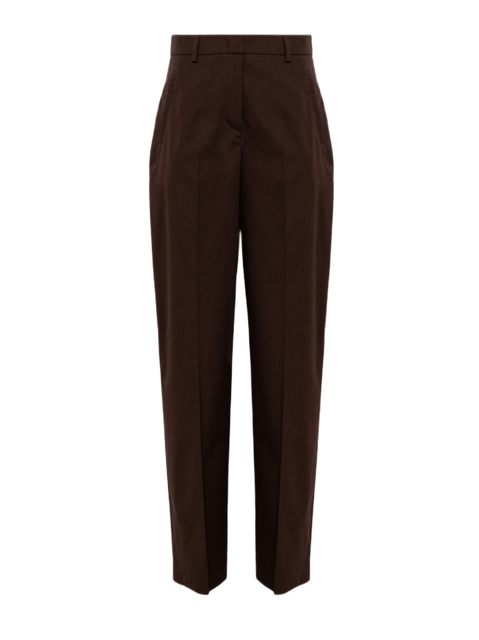 Blugirl Straight-Leg Trousers With Polished Finish Zwart