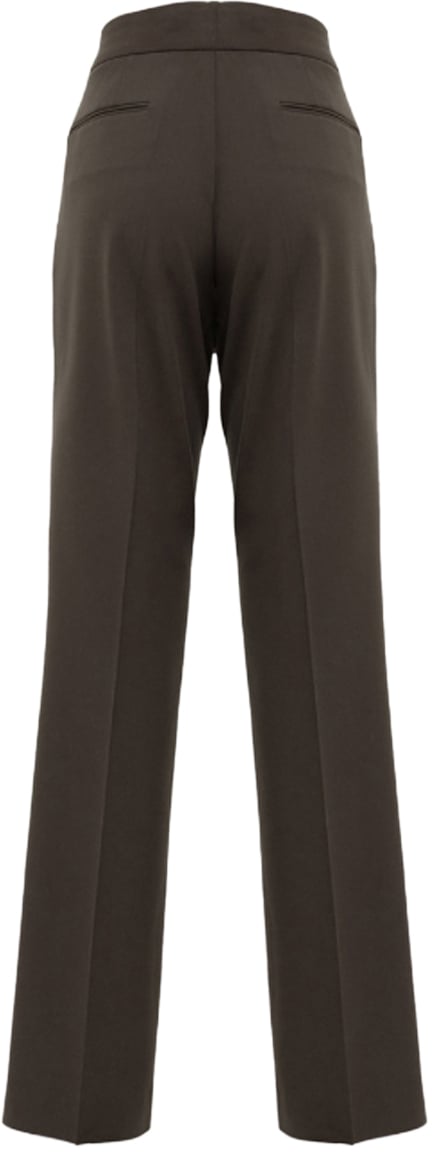 Blugirl Trousers Plain Chocolate Bruin
