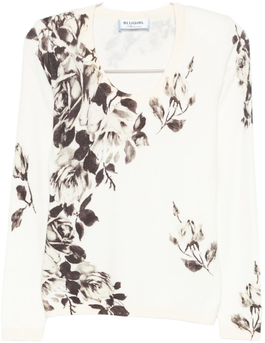 Blugirl Sweaters Roses Roze