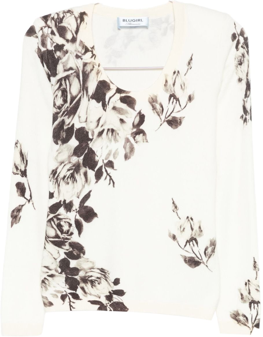 Blugirl Sweaters Roses Roze