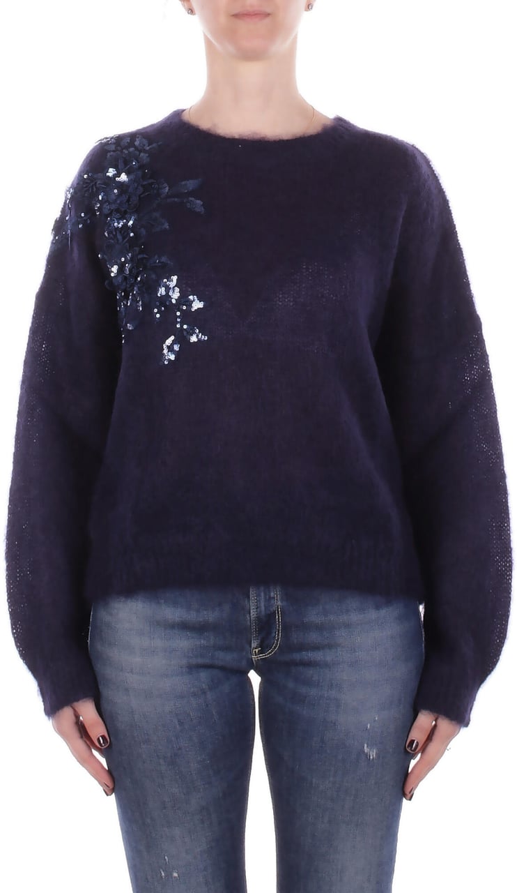 Blugirl Sweaters Deep Blu Blauw