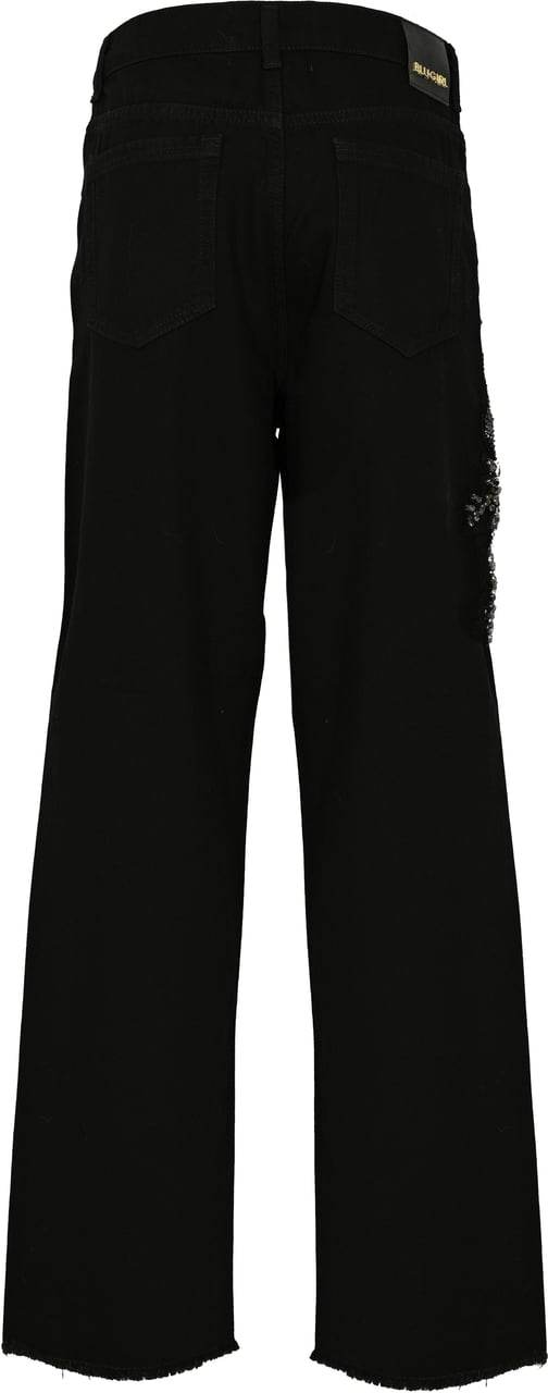 Blugirl Trousers Denblack Black Wash Zwart