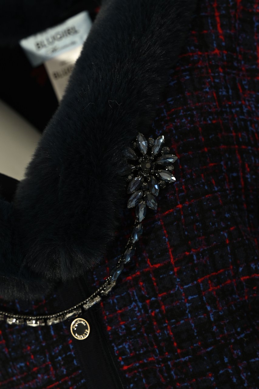 Blugirl Sweaters Scarlet Tweedroses Rood