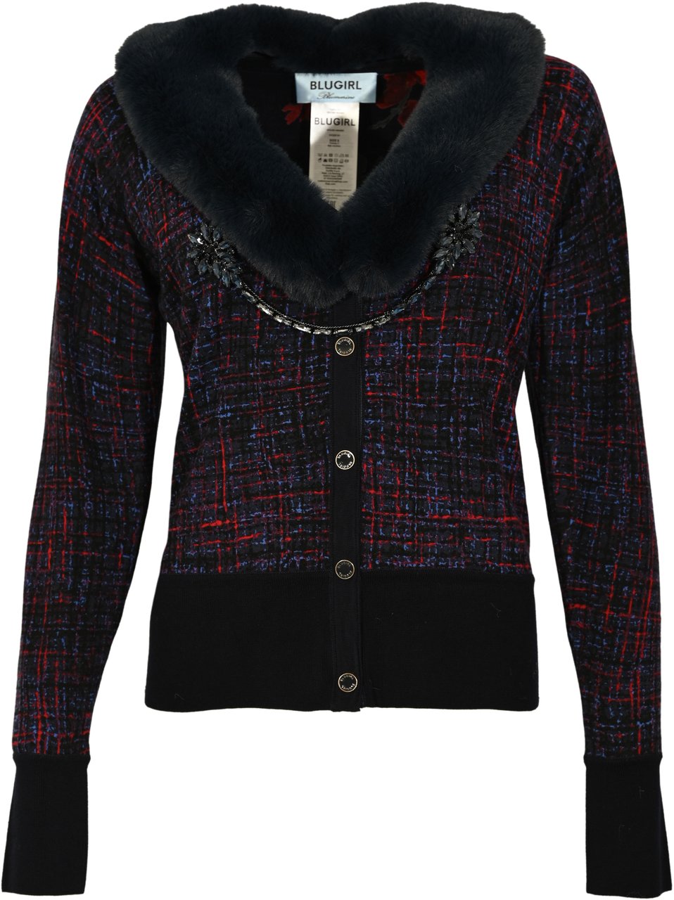 Blugirl Sweaters Scarlet Tweedroses Rood