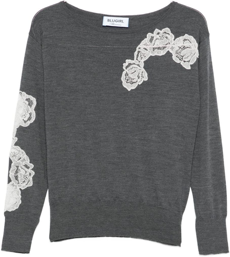 Blugirl Sweaters Anthracite Grijs