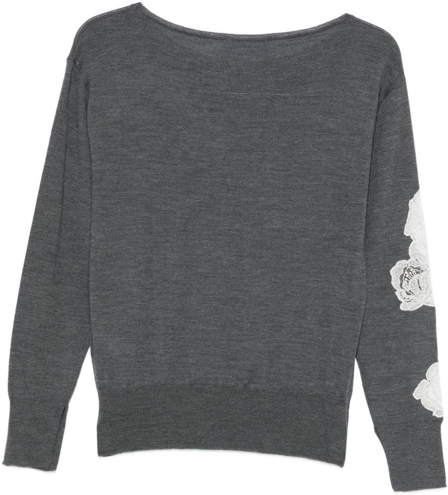 Blugirl Sweaters Anthracite Grijs
