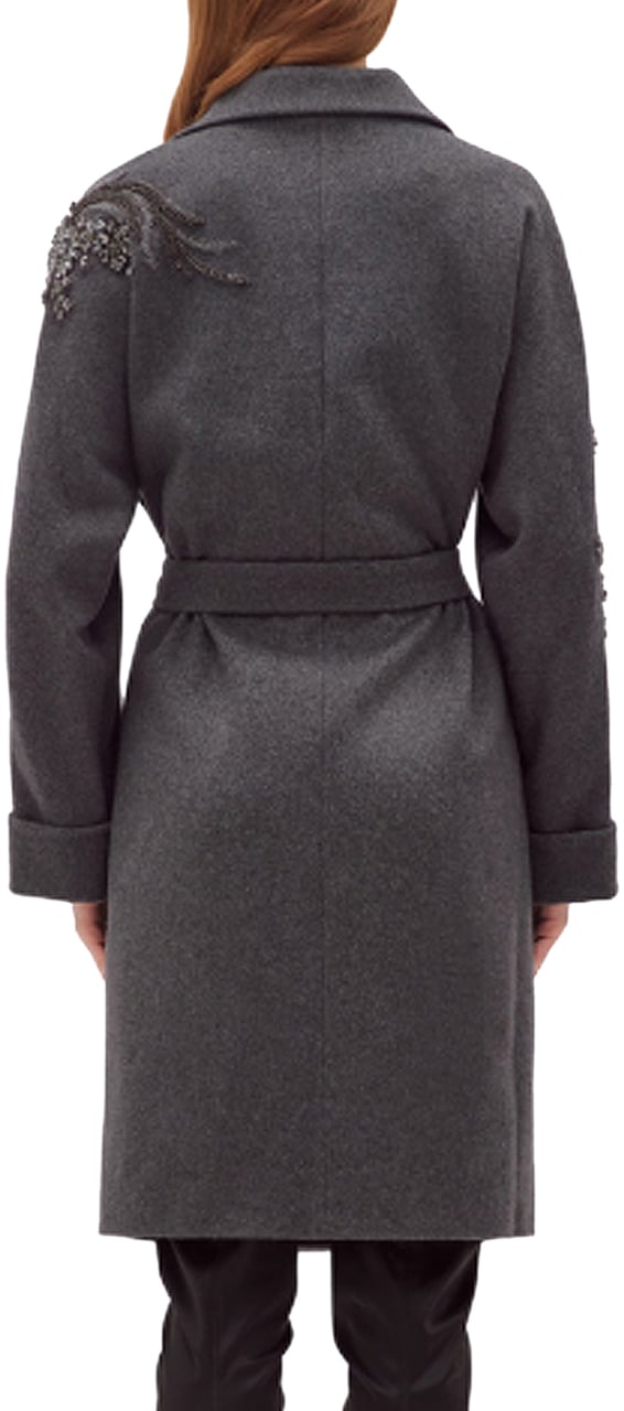 Blugirl Coats Antrscuro Melange Donkergrijs