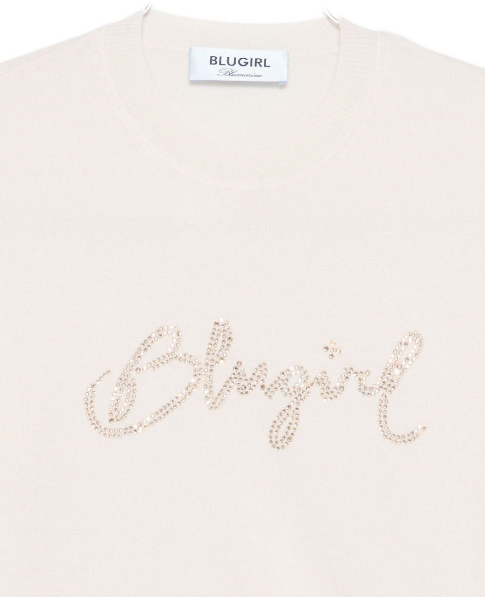 Blugirl Sweaters Oat Milk Wit