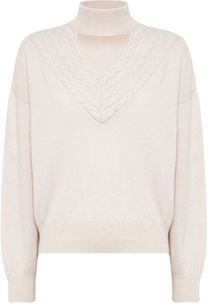 Blugirl Sweaters Oat Milk Wit