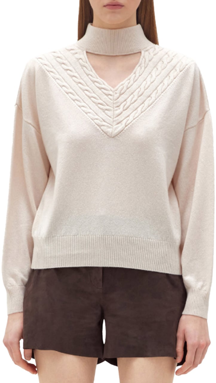 Blugirl Sweaters Oat Milk Wit