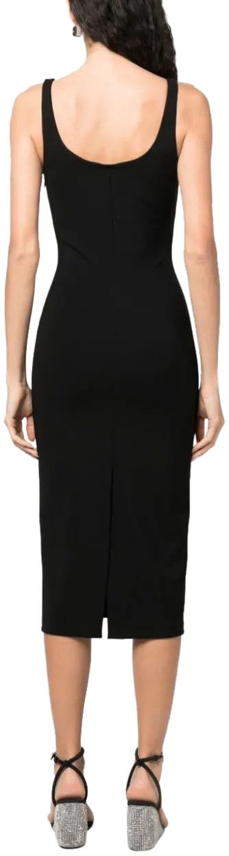 Blumarine abito jer rose black Zwart