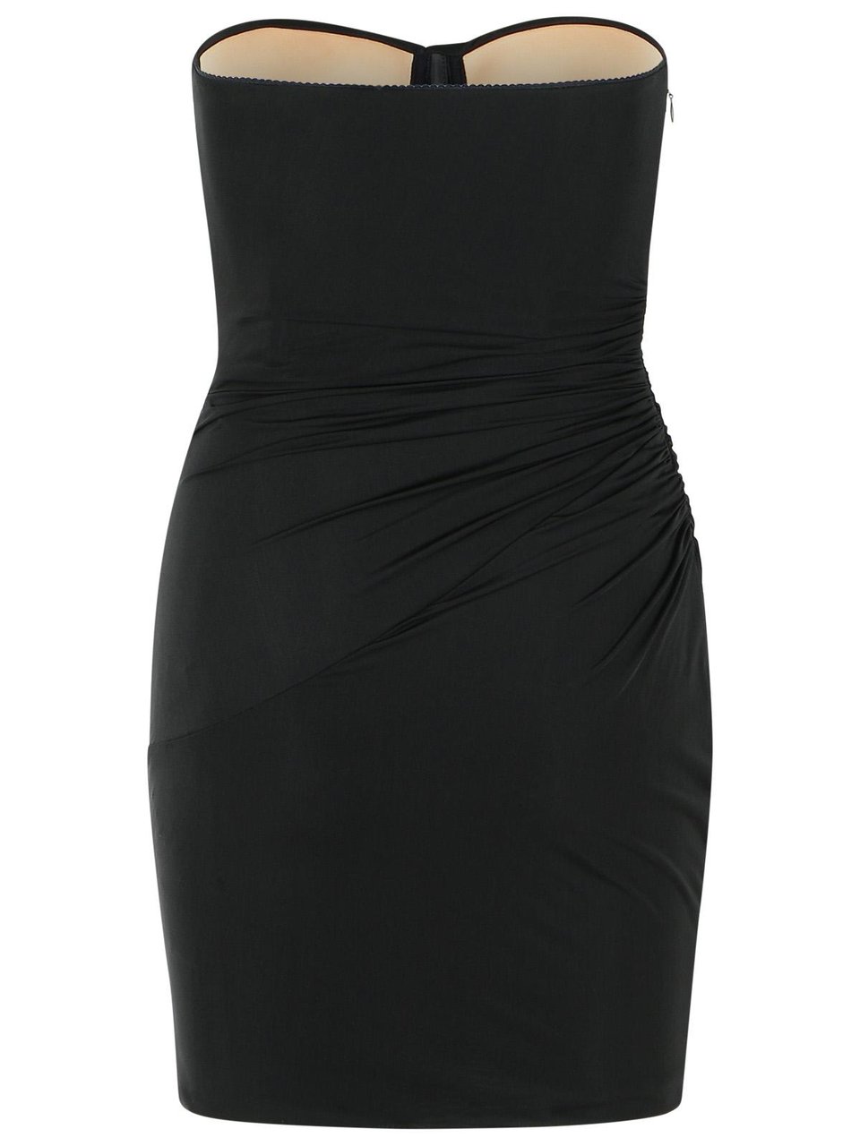 Blumarine Black Stretch Nylon Dress Zwart