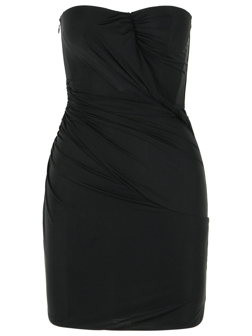 Blumarine Black Stretch Nylon Dress Zwart