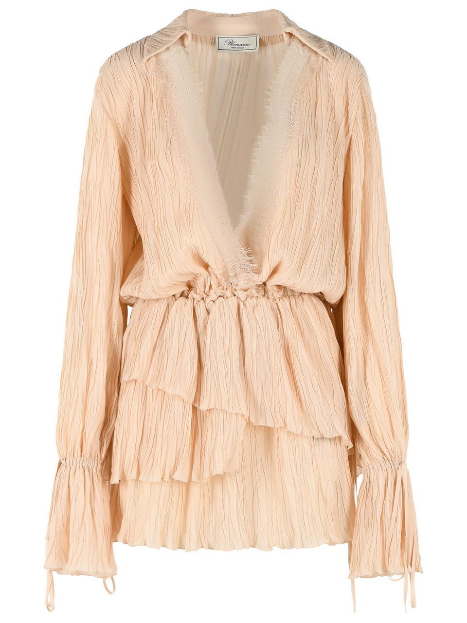 Blumarine 'Amberlight' Viscose Dress Neutraal