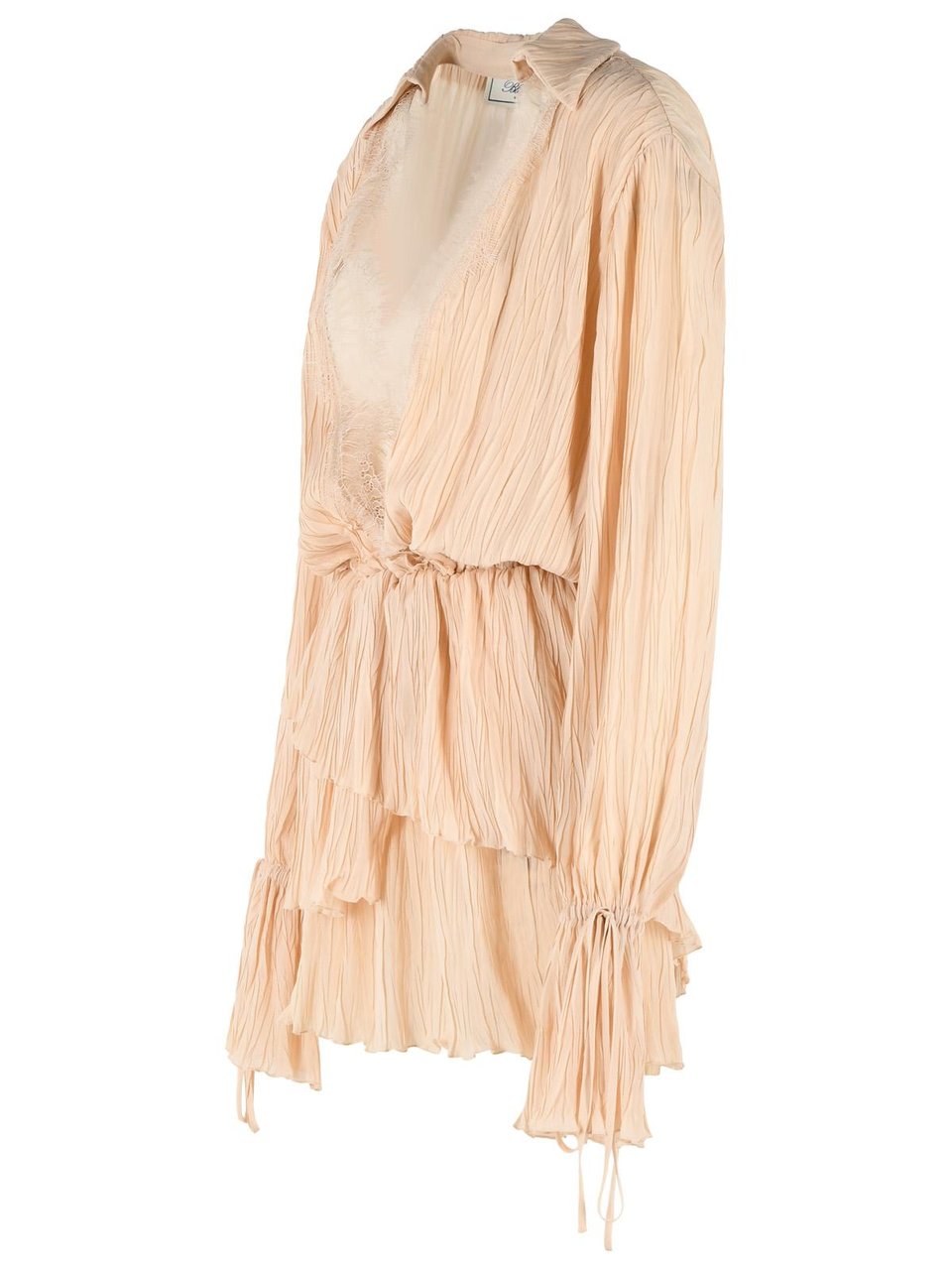 Blumarine 'Amberlight' Viscose Dress Neutraal