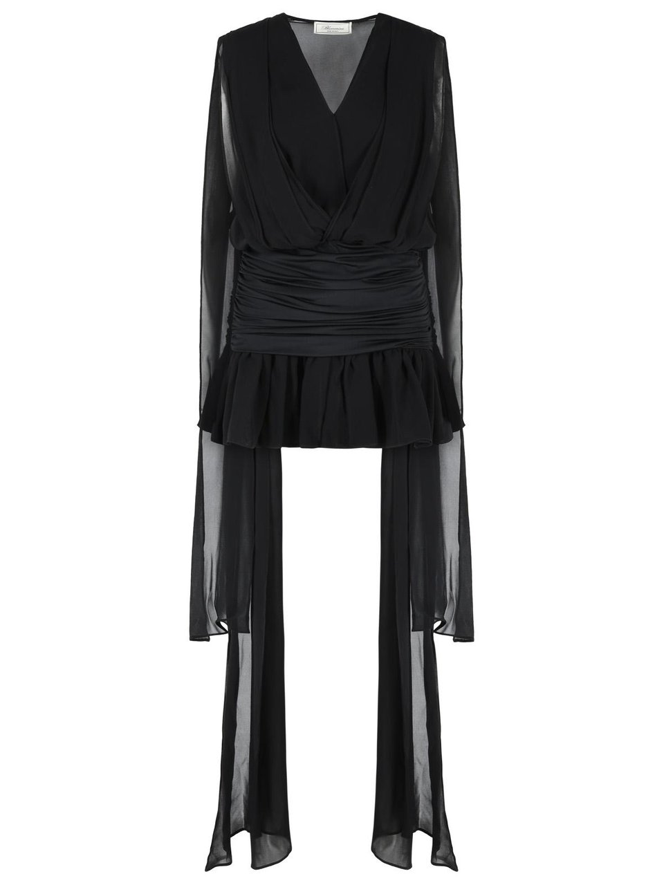 Blumarine Black Viscose Dress Zwart