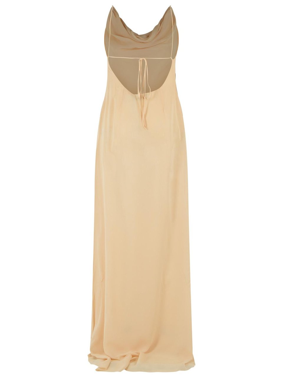 Blumarine Cream Viscose Dress Neutraal