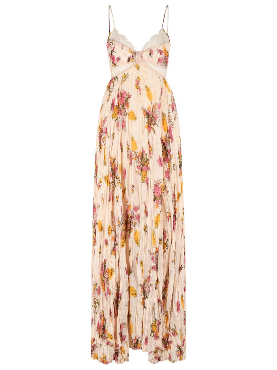 Blumarine Peach Viscose Dress Neutraal