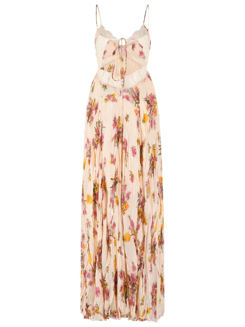 Blumarine Peach Viscose Dress Neutraal