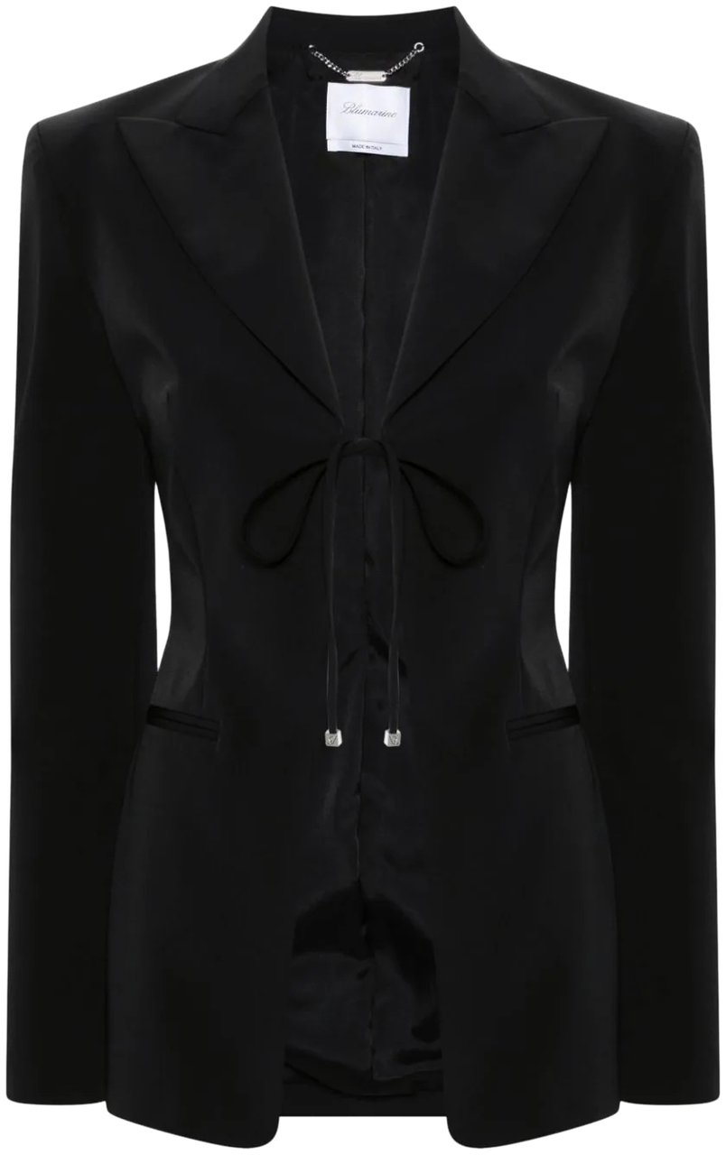 Blumarine giacca monopetto black Zwart