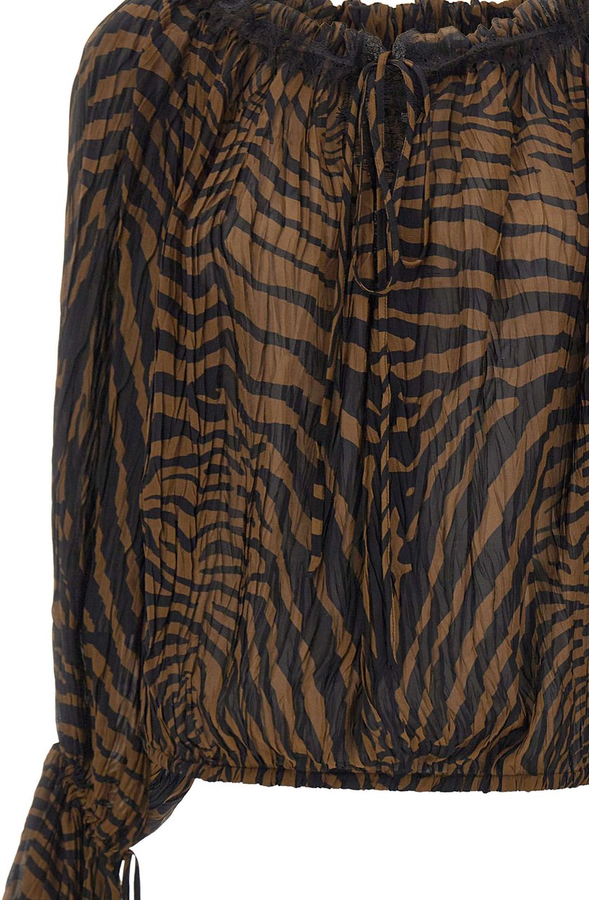 Blumarine Shirts Multicolour Bruin