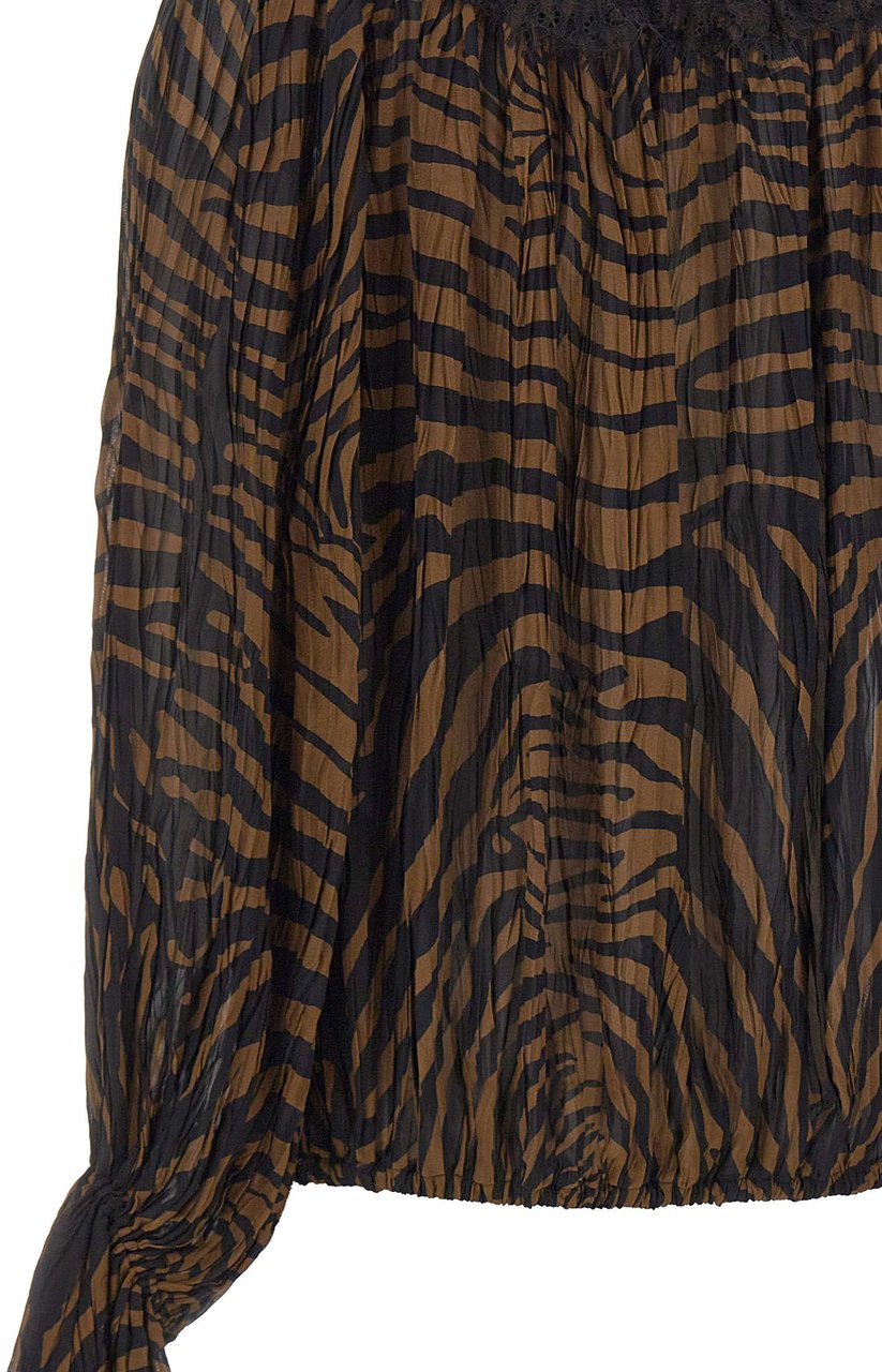 Blumarine Shirts Multicolour Bruin