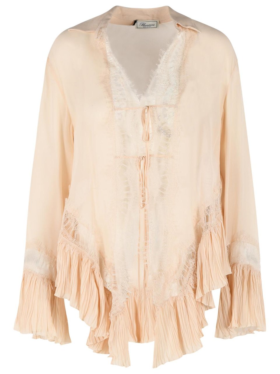 Blumarine 'Amberlight' Viscose Shirt Neutraal