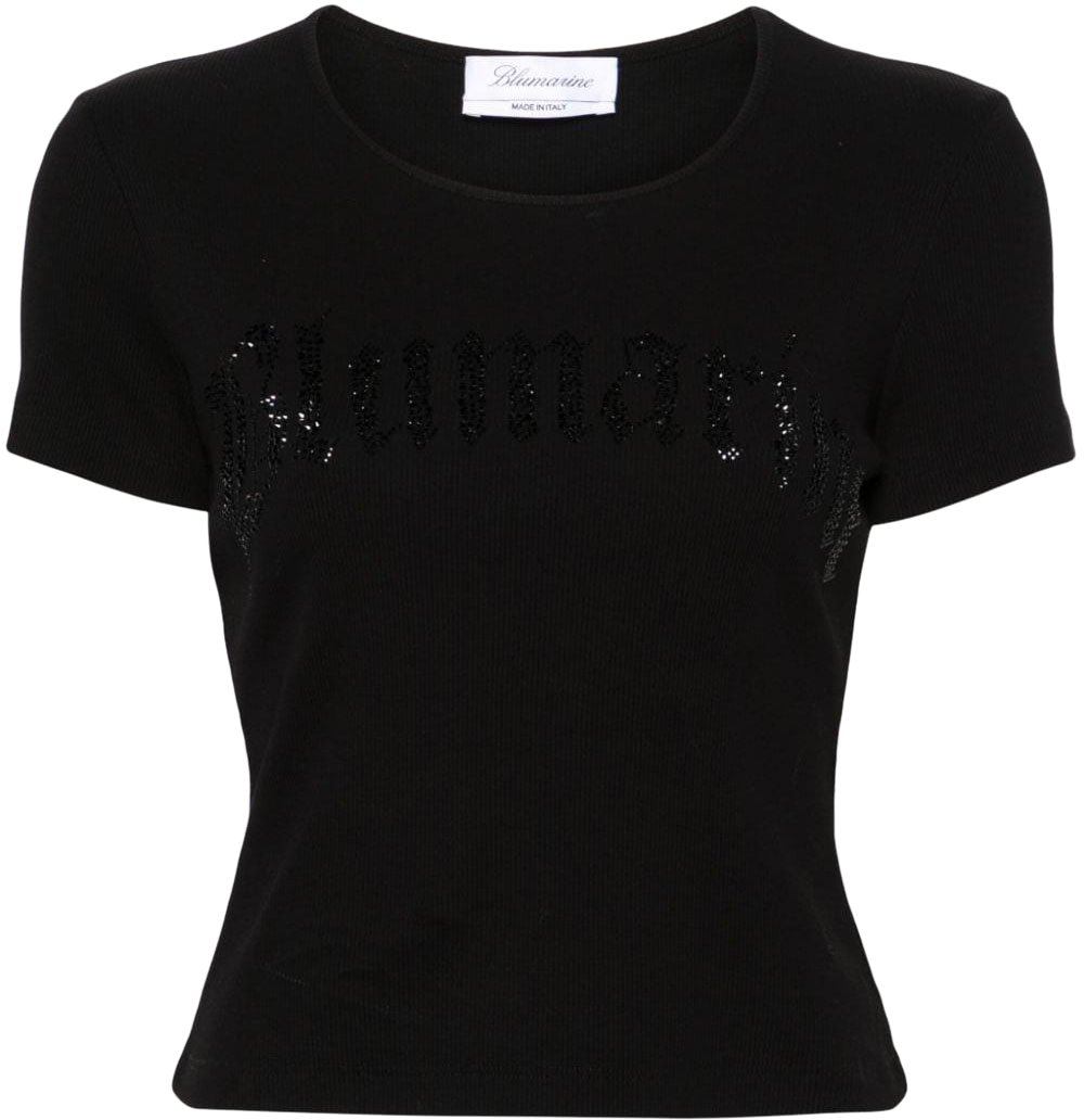 Blumarine T-Shirts And Polos Black Zwart
