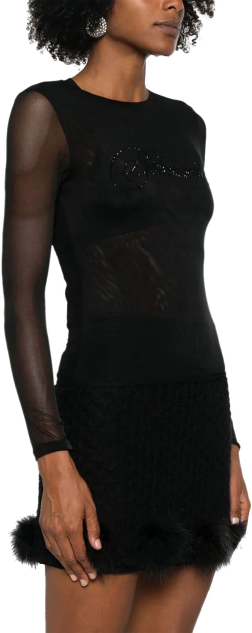 Blumarine t-shirt tulle w logo divers Divers